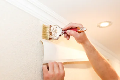 Pose de papier peint à Châtellenot — revêtements muraux et toiles de verre